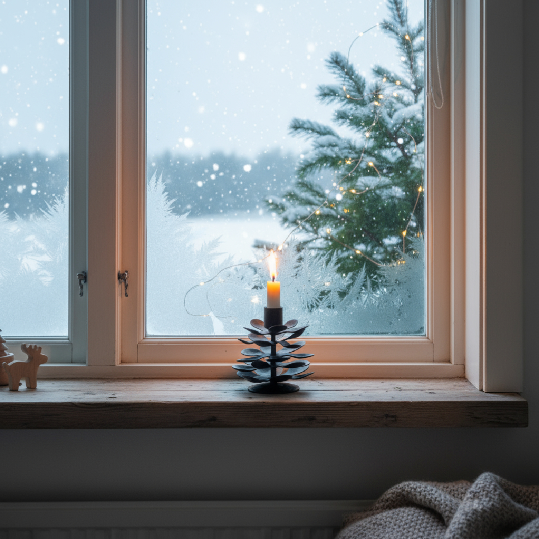 Moonmind – Kogle Lysestage - 5 × 6 × 6 cm