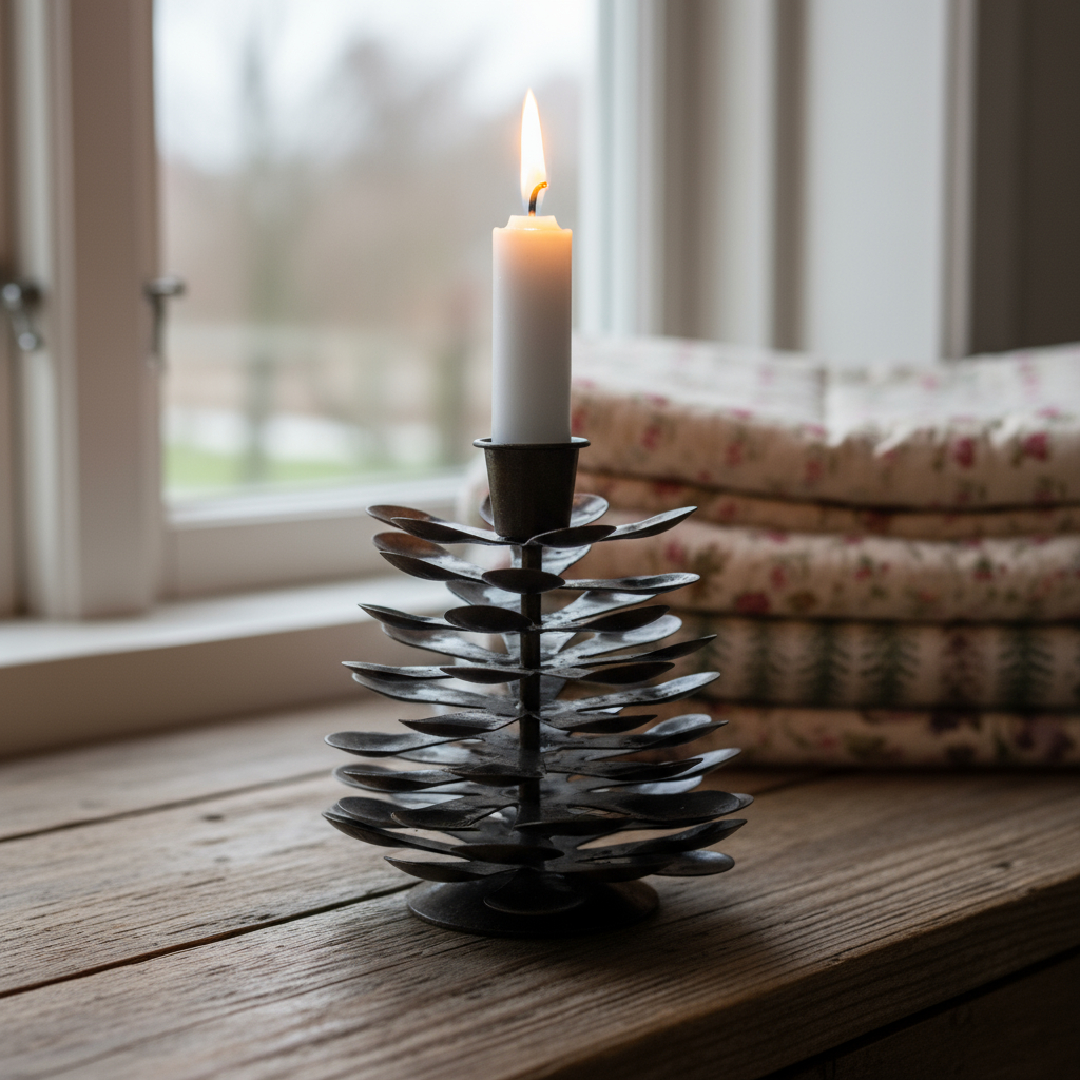 Moonmind – Stor Kogle Lysestage - 11 × 11 × 12 cm