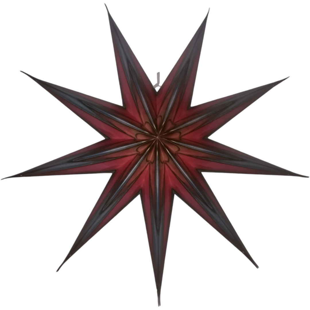 Moonmind – Kiran Stjernelampe i Rød og Sort, Ø60 cm