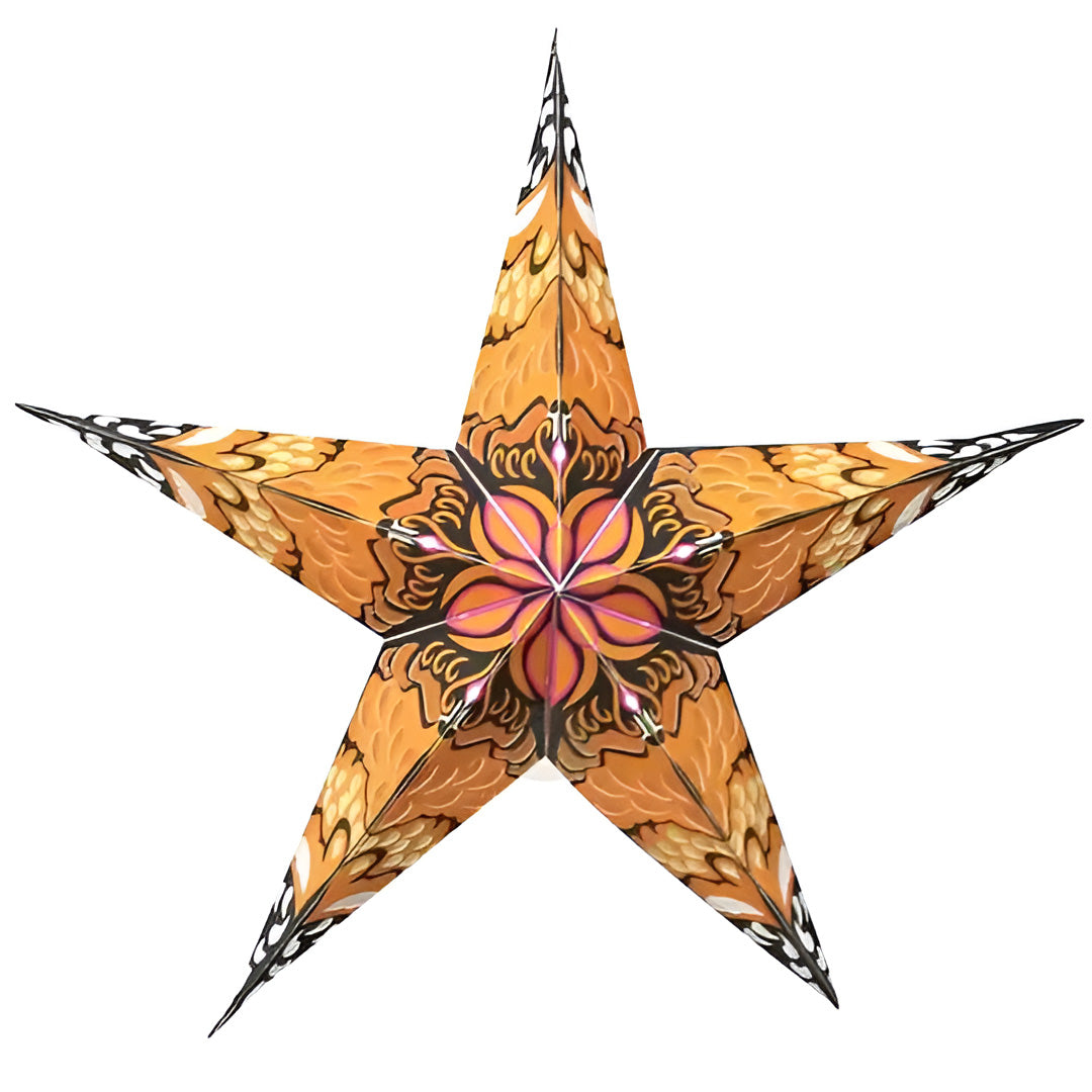 Moonmind – Surabhi Stjernelampe i Orange og Rosa - Ø60 cm