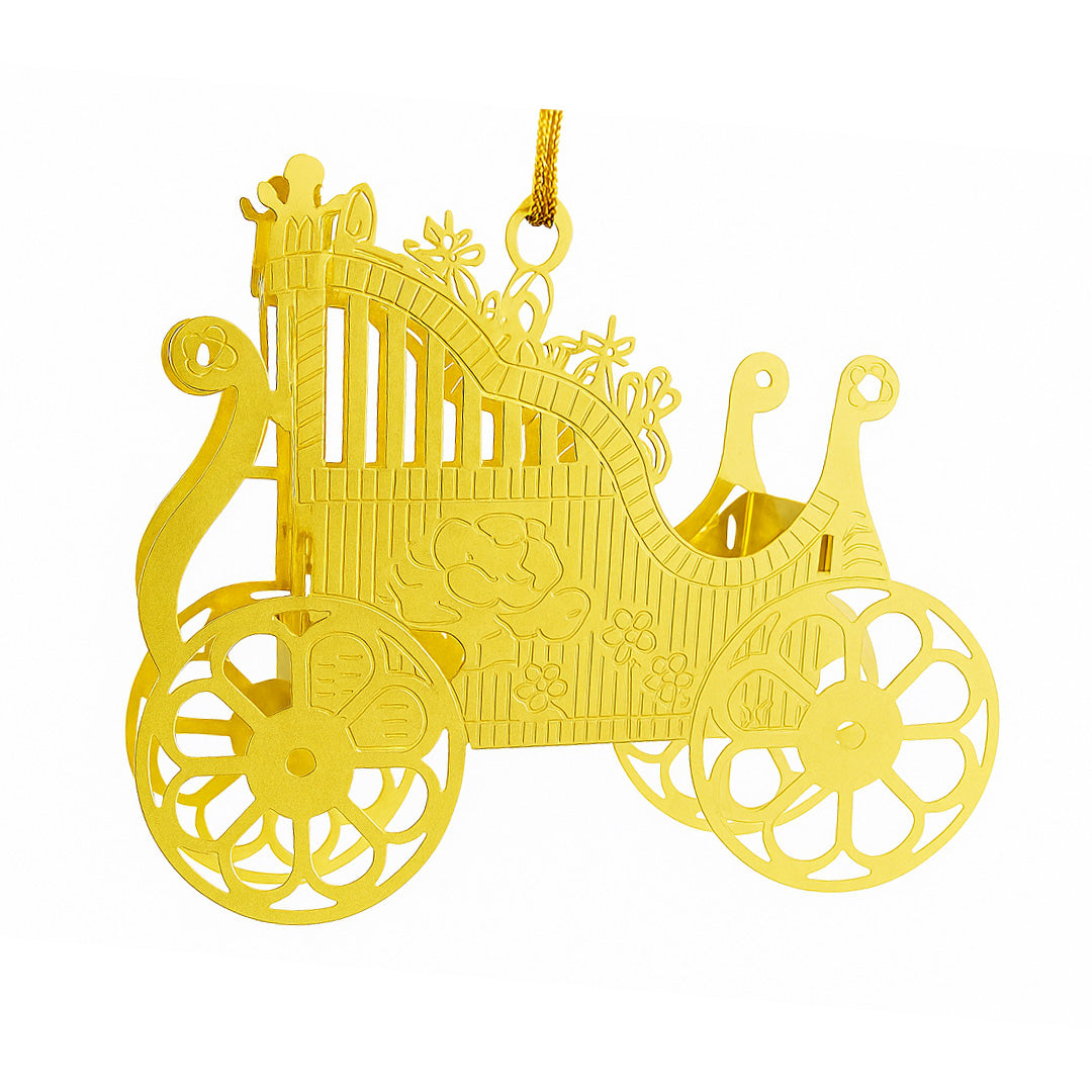 Moonmind – Ornament Guldvogn i Messing - 2 × 5.5 × 5 cm