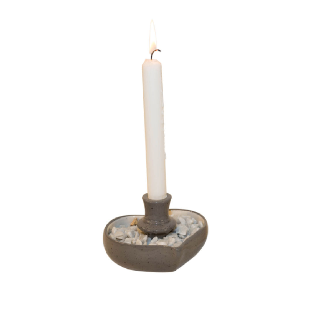 Harvesttime - 2751 - Lysestage Hjerte - Grå