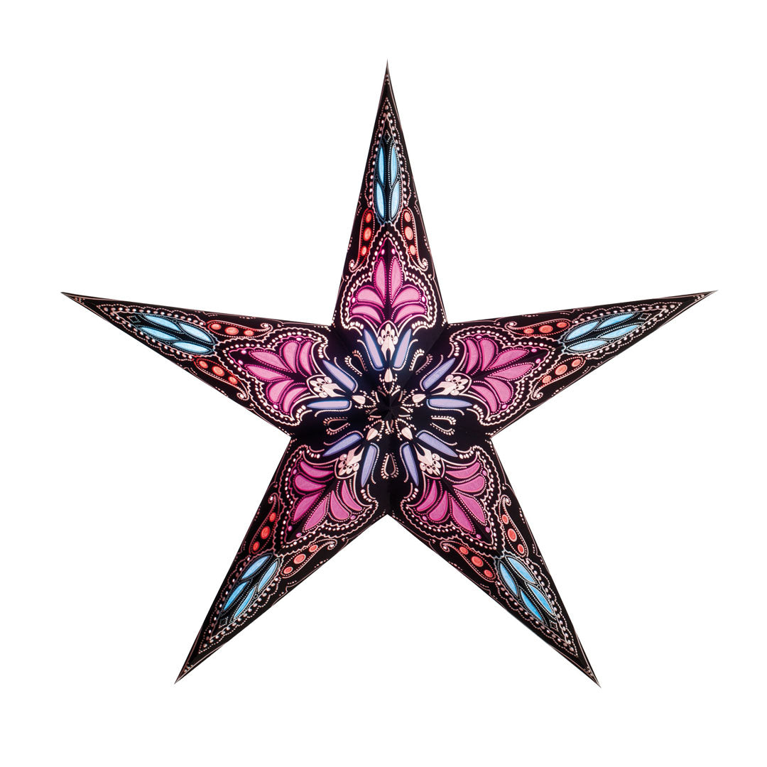 Starlightz Stjerne Lampe Jaipur Black Small