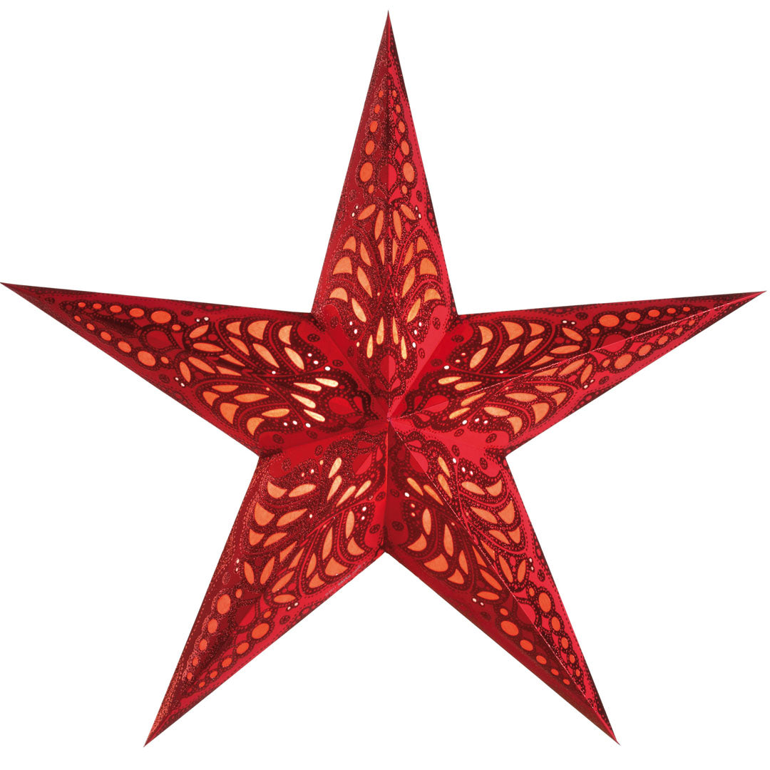 Starlightz Stjerne Lampe Geeta Red Medium