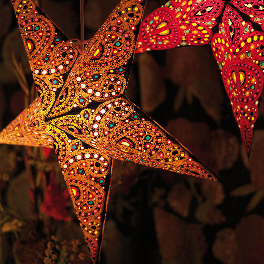 Starlightz 201412 Stjerne Lampe Diwali Amber Medium