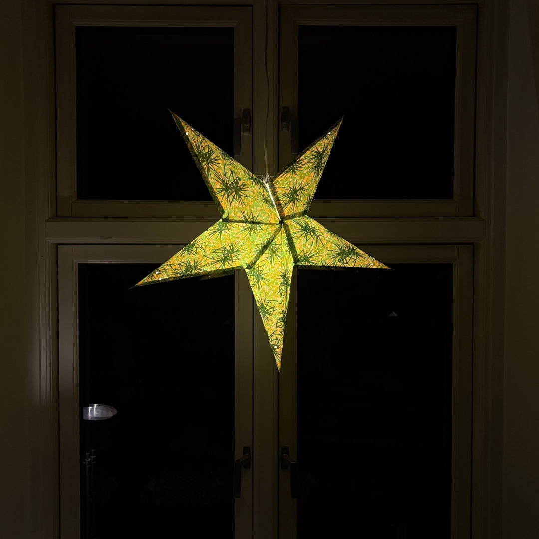 Moonmind – Aranya Stjernelampe i Grøn og Gul - Ø60 cm