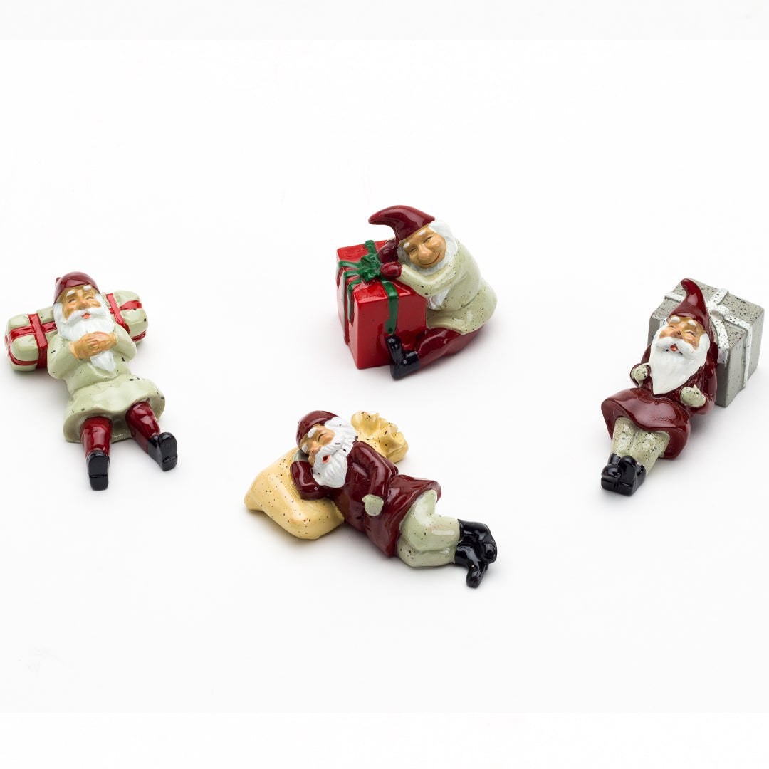 Harvesttime - 1108 - Sovende Nisser - Sæt af 4 Forskellige Figurer, 5 cm