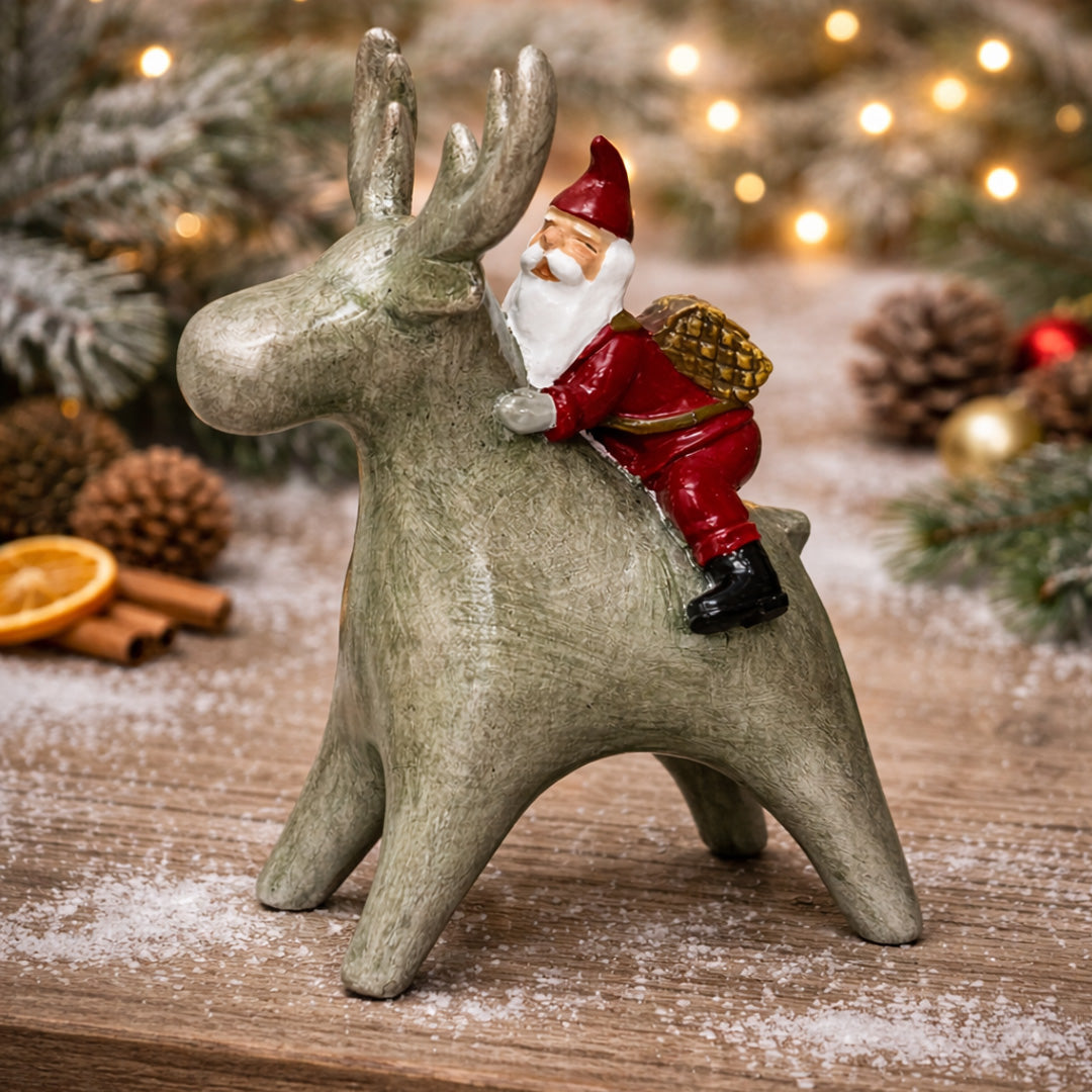 Harvesttime – 1290 - Tomte på Elg Julefigur