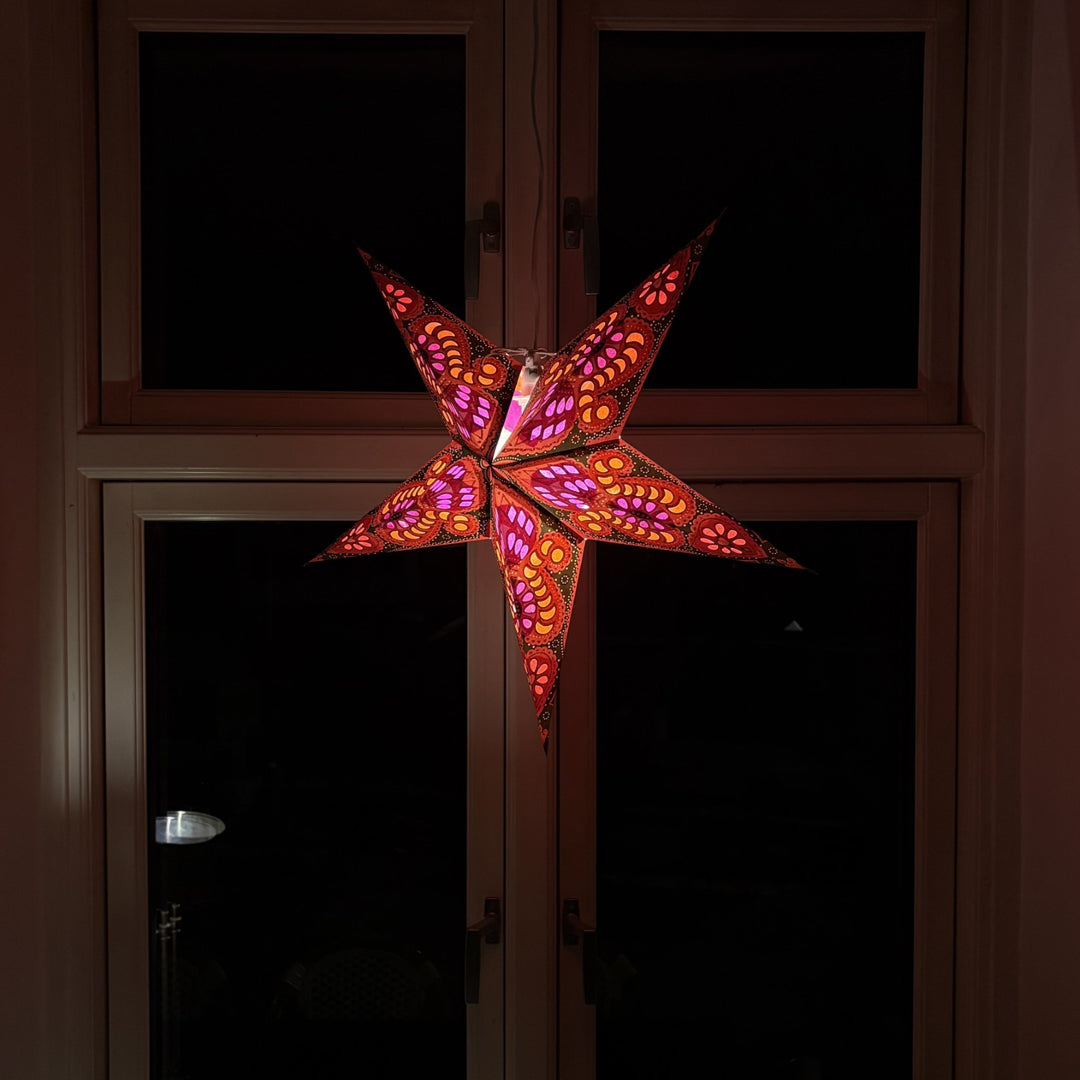 Moonmind – Meera Stjernelampe i Rosa og Guld - Ø60 cm