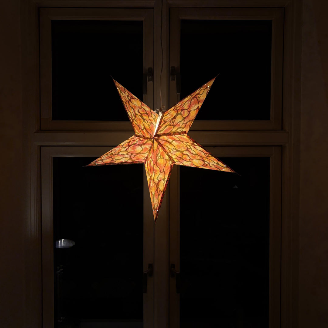 Moonmind – Leela Stjernelampe i Gyldne Nuancer - Ø60 cm
