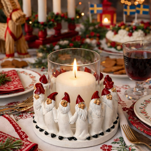 Harvesttime – 6740 - Stormlygte med Tomtering, Hvid