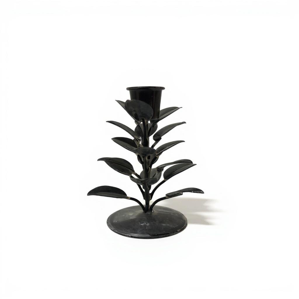 Moonmind – Bladform Lille Lysestage - 6 × 8 × 10 cm