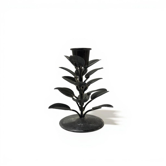 Moonmind – Bladform Lille Lysestage - 6 × 8 × 10 cm