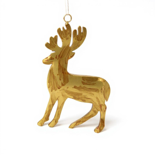 Moonmind – Ornament Messing Hjort - 17 × 12 cm