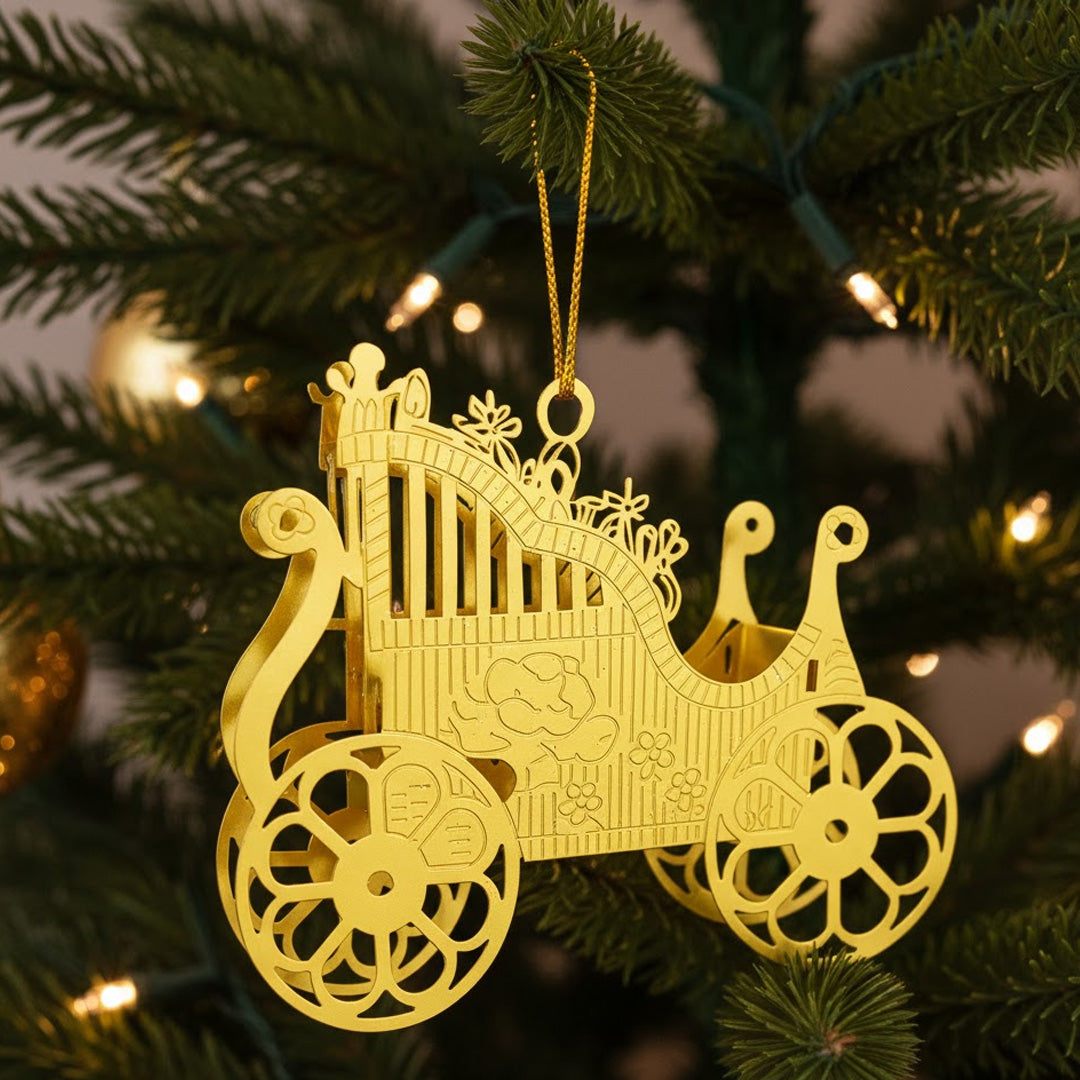 Moonmind – Ornament Guldvogn i Messing - 2 × 5.5 × 5 cm