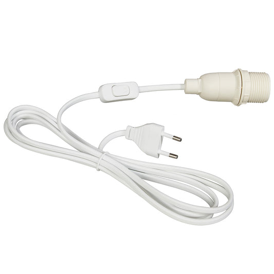 Moonmind - Fatning Hvid med afbryder – 4 m (Passer til alle stjernelamper)