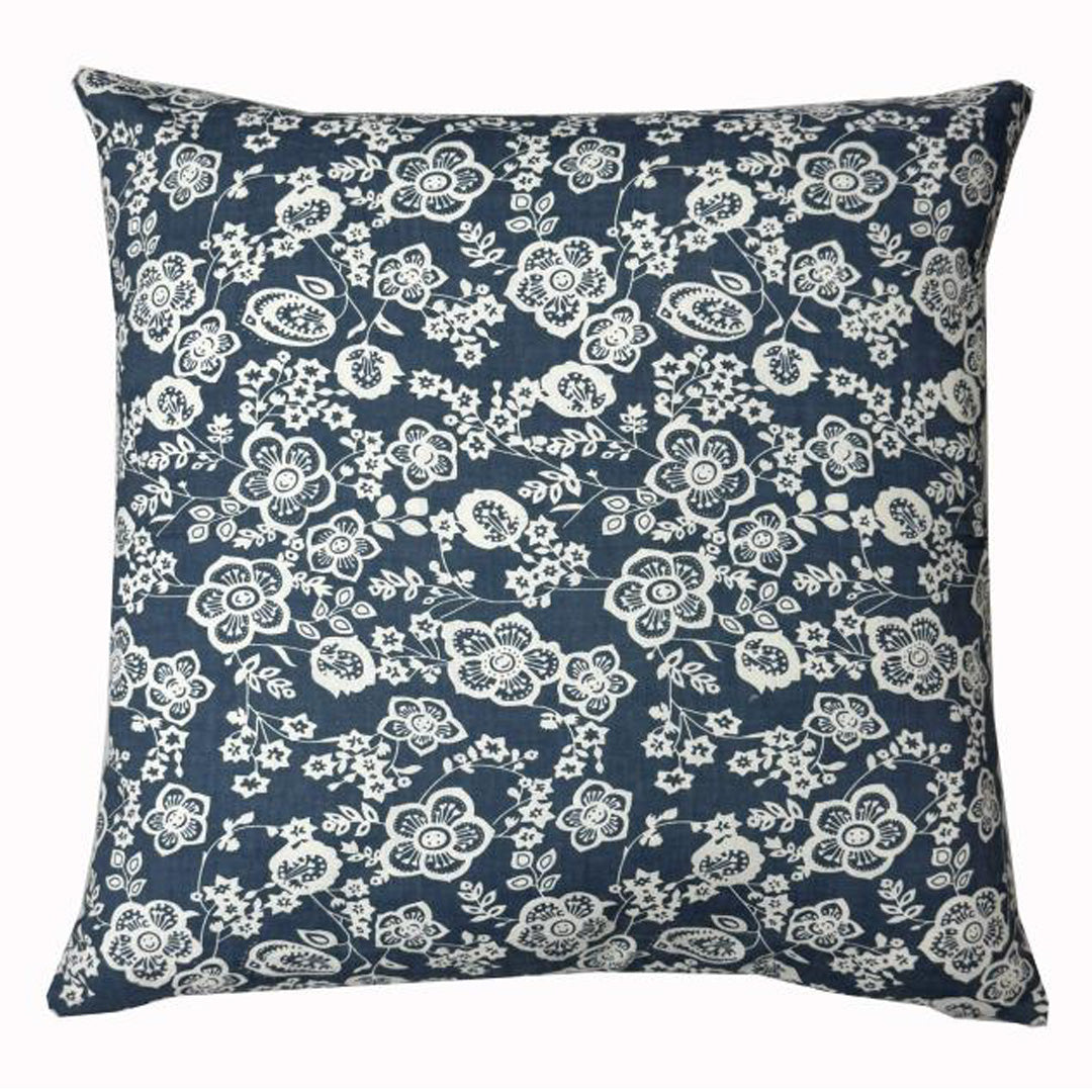 Moonmind – Patchwork Pudebetræk Håndquiltet Mørkeblå 50x50 cm