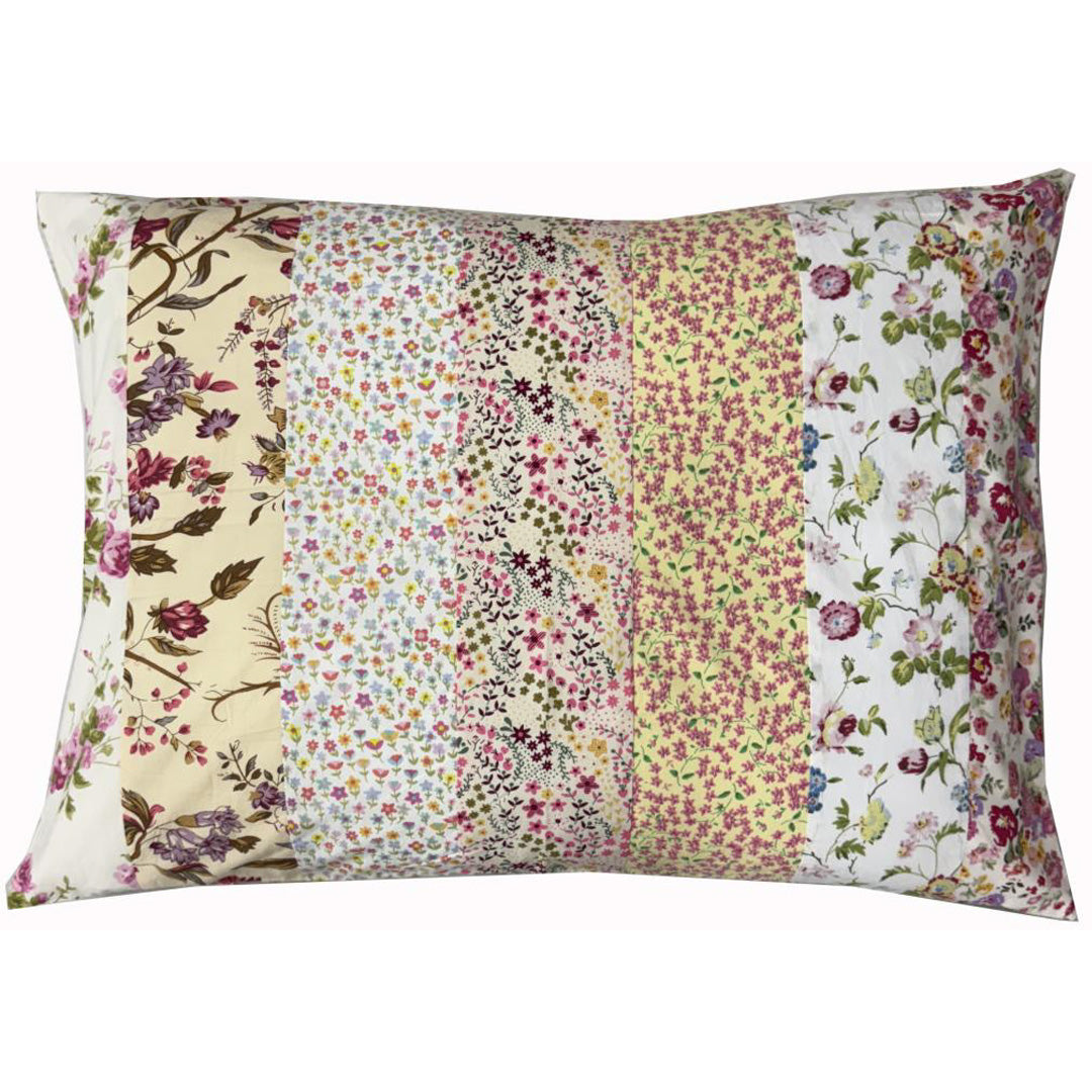 Moonmind – Patchwork Pudebetræk Blomsternuancer 50x70 cm