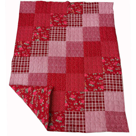 Moonmind – Patchwork Håndquiltet Vattæppe Christmas 130x180 cm