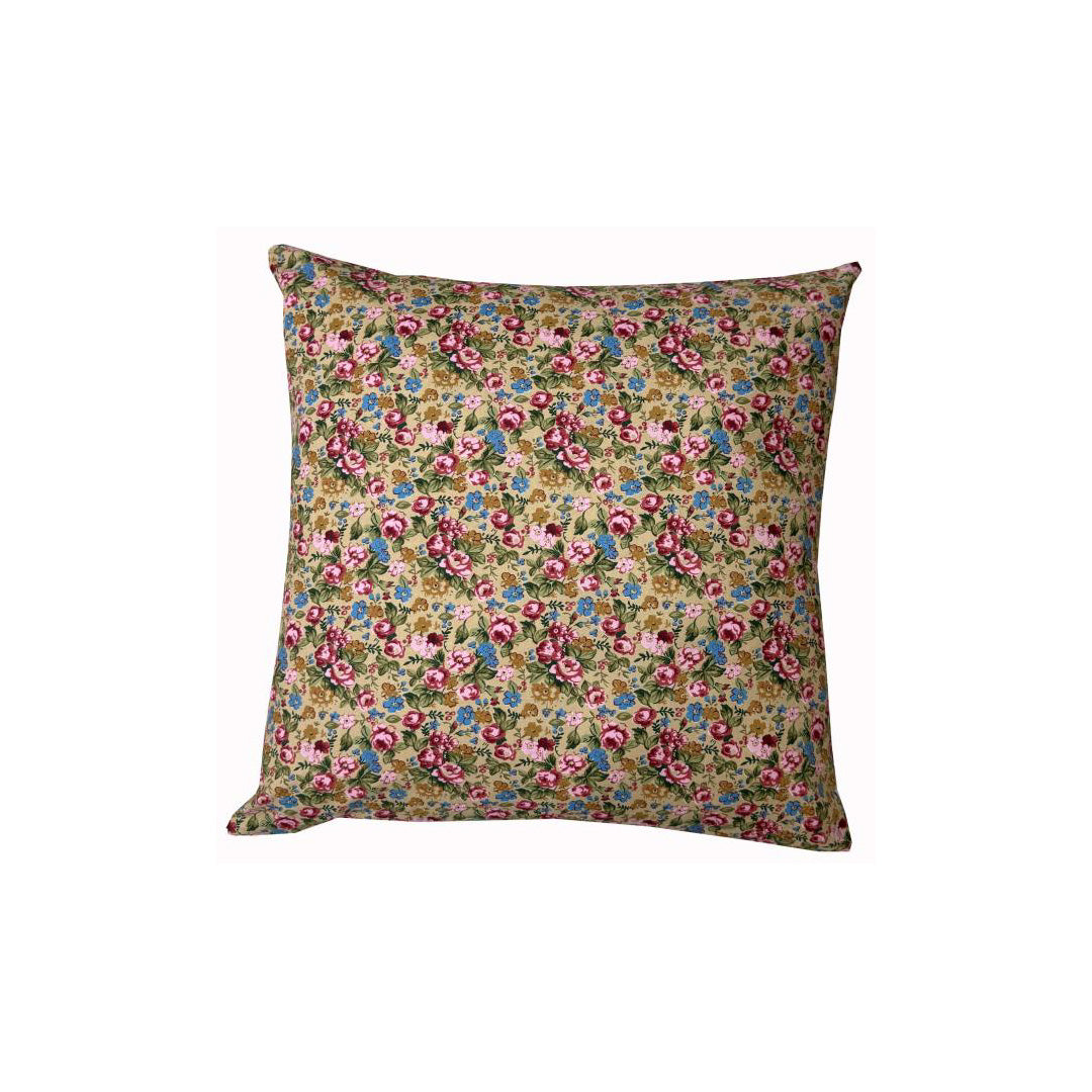 Moonmind – Pudebetræk 50x50 cm – Blomsterprint i Rosa, Blå og Grønne Nuancer