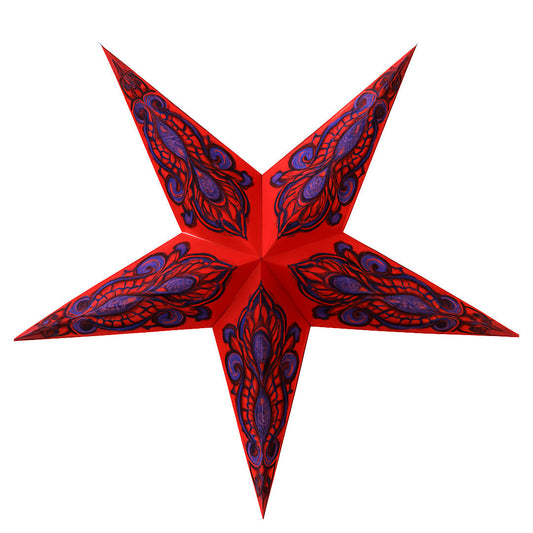 Moonmind – Indra Stjernelampe i Rød og Blå - Ø60 cm