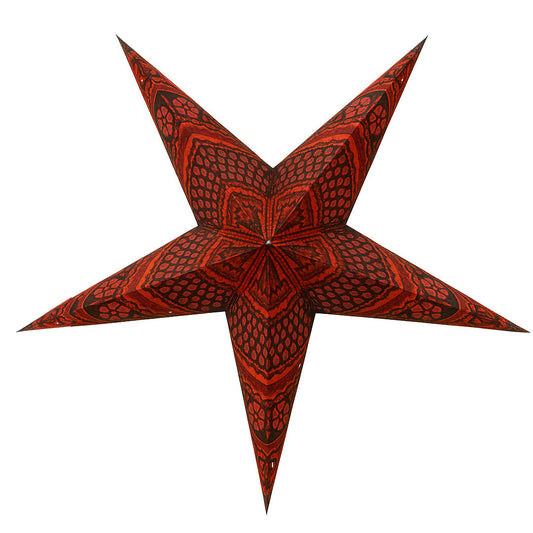 Moonmind – Surya Stjernelampe i Rød og Sort - Ø60 cm