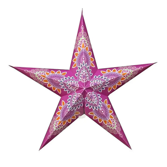 Moonmind – Anaya Stjernelampe i Lilla og Orange - Ø60 cm