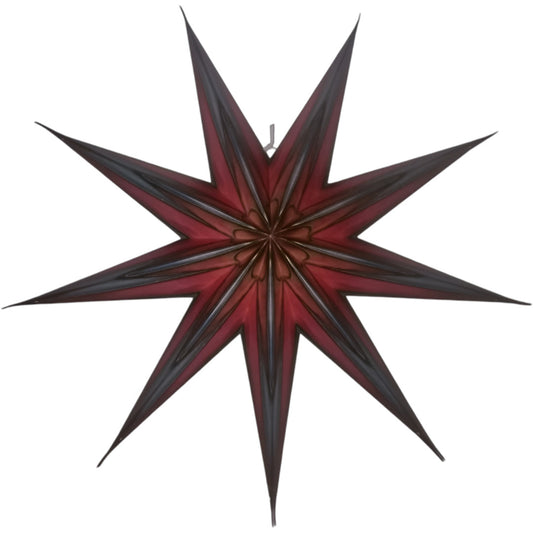 Moonmind – Kiran Stjernelampe i Rød og Sort, Ø60 cm