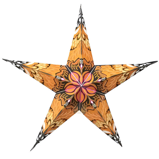 Moonmind – Surabhi Stjernelampe i Orange og Rosa - Ø60 cm