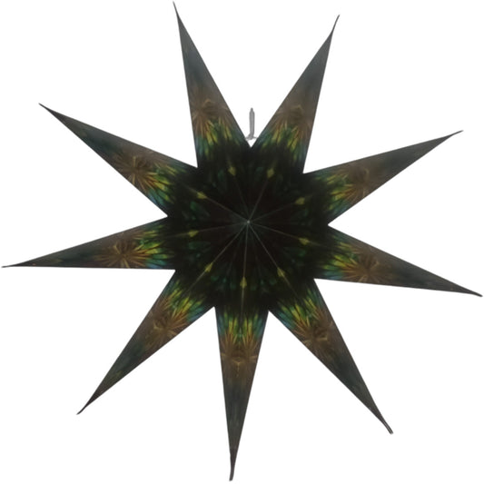 Moonmind – Vana Stjernelampe i Grøn og Guld - Ø60 cm