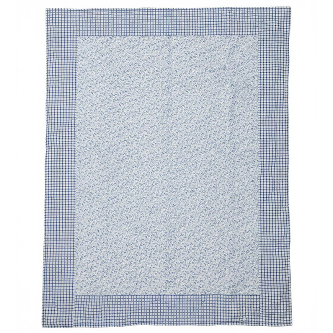Moonmind – Patchwork Sengetæppe Håndquiltet i Blå 240x240 cm