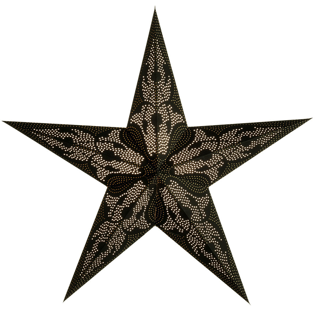 Starlightz Stjerne Lampe Damaskus Black Medium