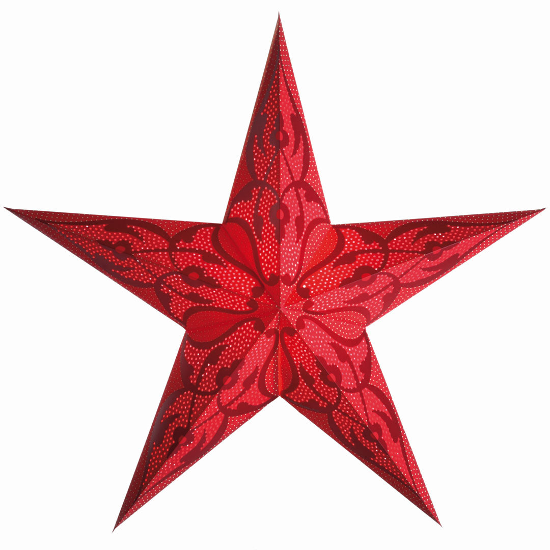 Starlightz Stjerne Lampe Damaskus Red Medium
