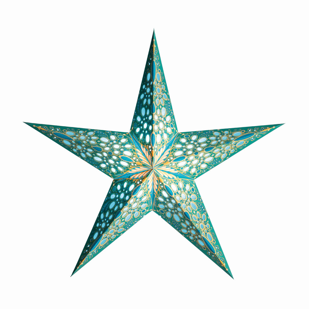 Starlightz 301224 Stjerne Lampe Festival Turquoise Small