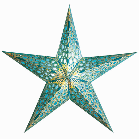 Starlightz - Stjerne Lampe Mono Turquoise Medium