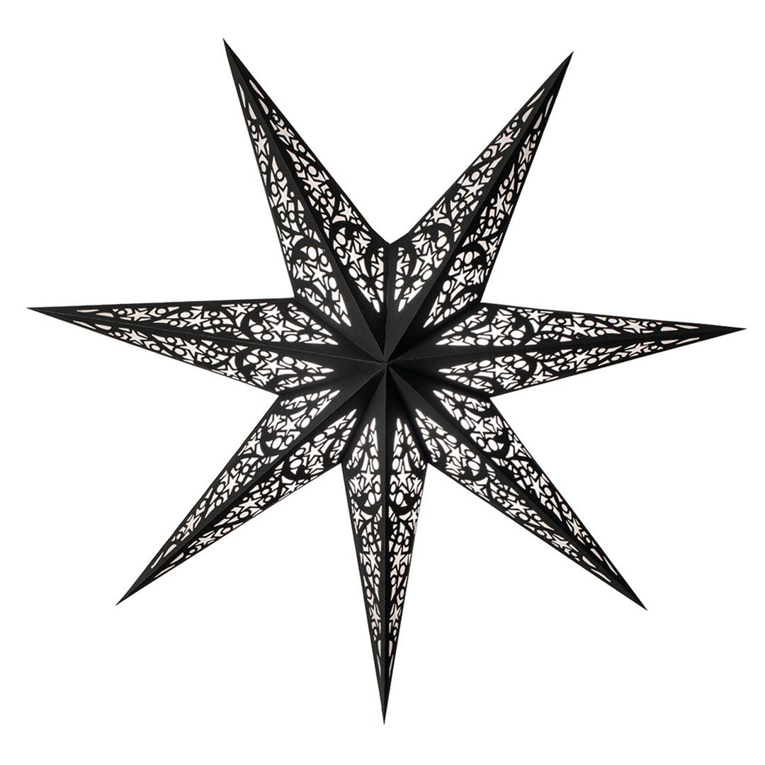 Starlightz Stjerne Lampe Lux Black Medium