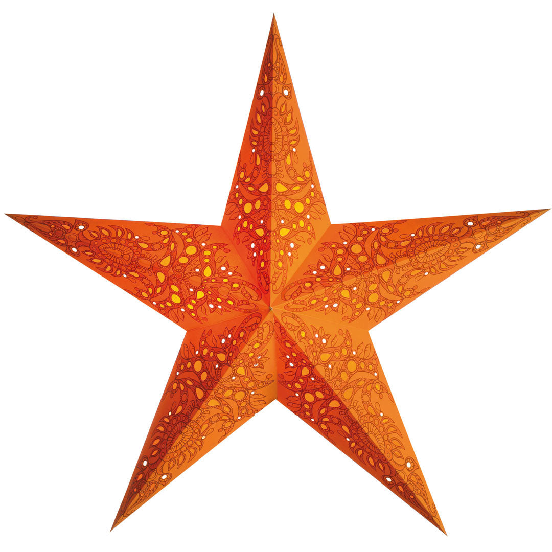 Starlightz Stjerne Lampe Mono Orange Medium
