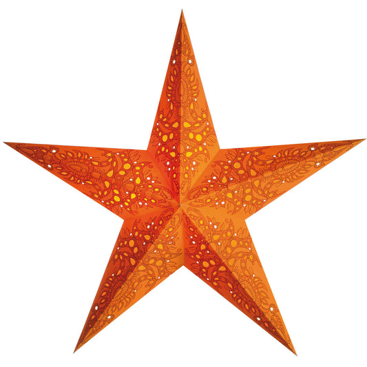 Starlightz Stjerne Lampe Mono Orange Medium