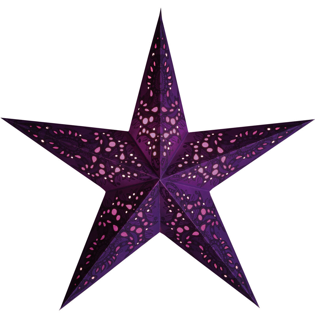 Starlightz 201507 Stjerne Lampe Mono Violet Medium