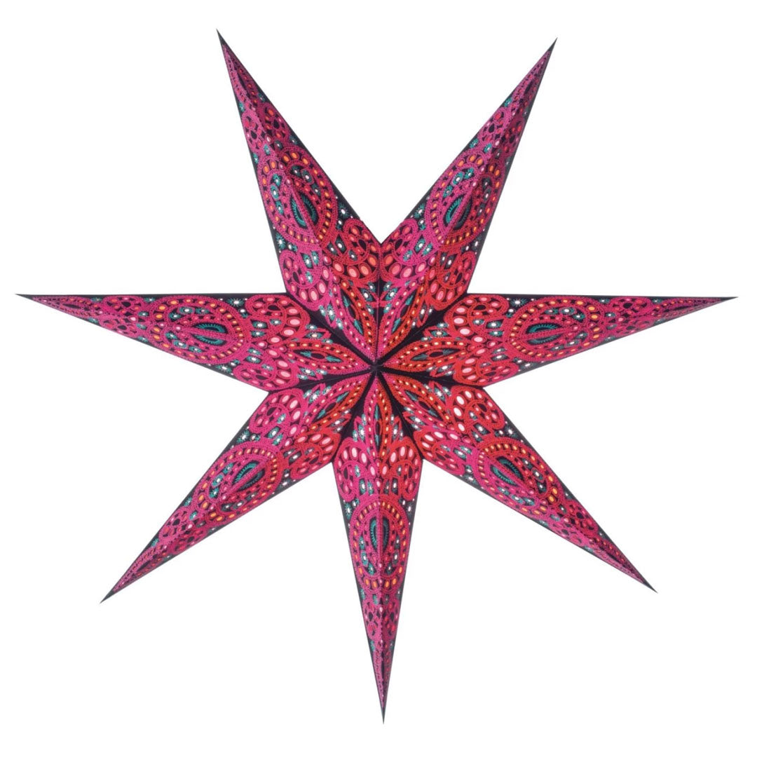 Starlightz - Stjerne Lampe Indira Fuchsia - Medium